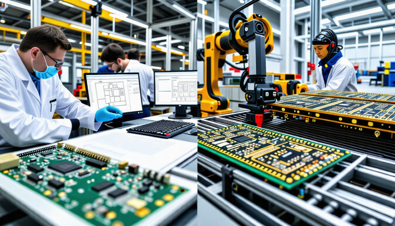 discover the intricate process of designing and manufacturing printed circuit boards (pcbs). this article explores the key stages, from initial concept and layout design to fabrication and assembly, highlighting the technologies used and best practices in the industry.